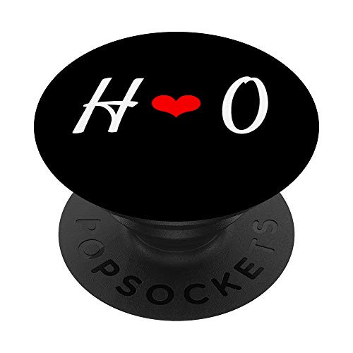 Matching Initial H   O Heart Letter Alphabet Monogram PopSockets Grip and Stand for Phones and Tablets