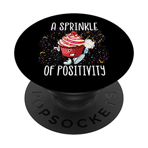 Cupcake   Sprinkles Inspirational Quotes Prayer Quote Cake PopSockets Grip and Stand for Phones and Tablets