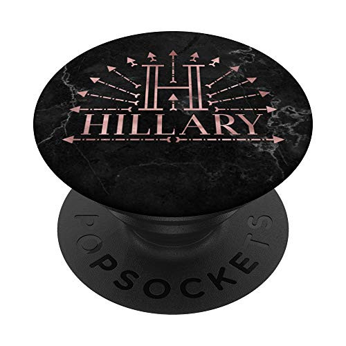 Letter H Hillary Name Pink Boho Arrows Initial Monogram PopSockets Grip and Stand for Phones and Tablets