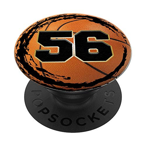 Basketball Custom Jersey Number 56 fifty six player PopSockets Grip and Stand for Phones and Tablets Basketball Custom Jersey Number 56 fifty six player PopSockets Grip and Stand for Phones and Tablets