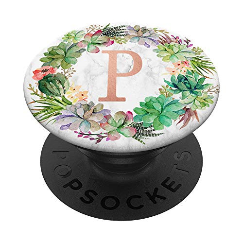 Cactus Succulent Rose Pink Letter P Initial Monogram PopSockets PopGrip Swappable Grip for Phones Tablets Cactus Succulent Rose Pink Letter P Initial Monogram PopSockets PopGrip Swappable Grip for Phones Tablets