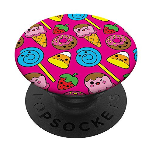 Cute and Happy Kawaii Sweets Cupcakes Donuts PopSockets Grip and Stand for Phones and Tablets