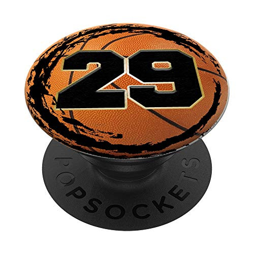 Basketball Custom Jersey Number 29 twenty nine player PopSockets Grip and Stand for Phones and Tablets Basketball Custom Jersey Number 29 twenty nine player PopSockets Grip and Stand for Phones and Tablets