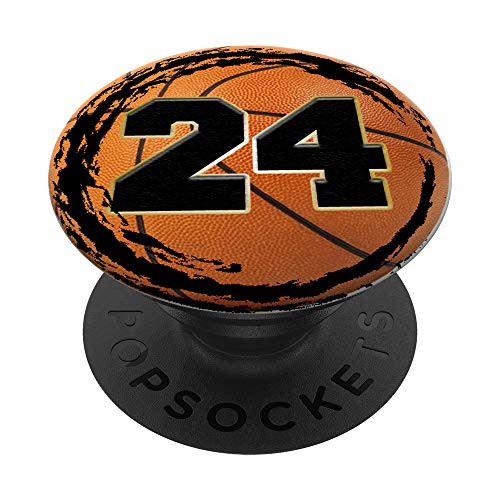 Basketball Custom Jersey Number 24 twenty four player PopSockets Grip and Stand for Phones and Tablets Basketball Custom Jersey Number 24 twenty four player PopSockets Grip and Stand for Phones and Tablets