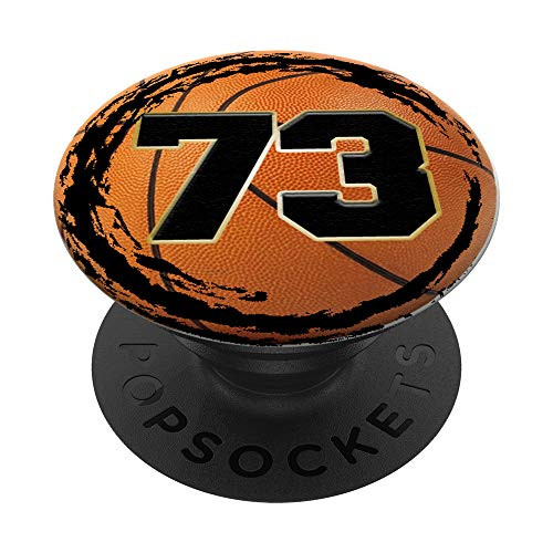 Basketball Custom Jersey Number 73 seventy three player PopSockets Grip and Stand for Phones and Tablets