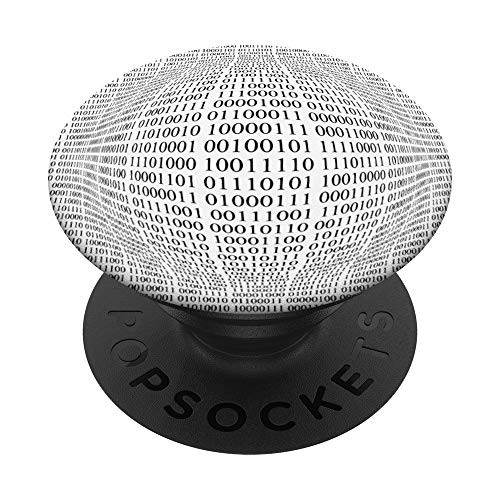 Nerdy Math Geek Binary Code Numbers Programming Tech Gift PopSockets Grip and Stand for Phones and Tablets