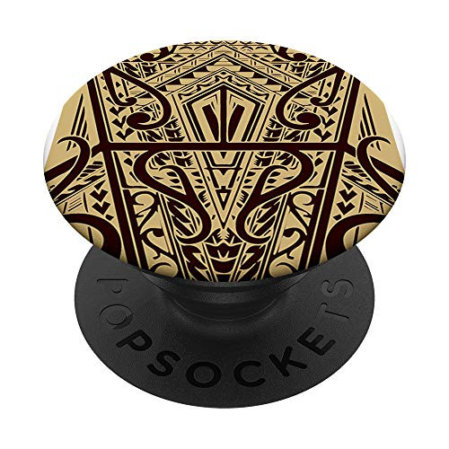Cute Polynesian Tattoo Hawaiian Tribal Samoan B PopSockets PopGrip Swappable Grip for Phones   Tablets