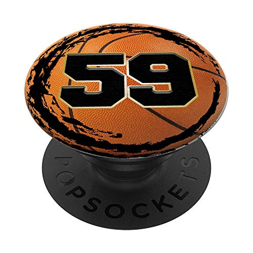 Basketball Custom Jersey Number 59 fifty nine player PopSockets Grip and Stand for Phones and Tablets Basketball Custom Jersey Number 59 fifty nine player PopSockets Grip and Stand for Phones and Tablets