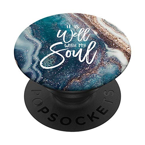 It Is Well With My Soul Hymn Turquoise Abstract Watercolor PopSockets PopGrip Swappable Grip for Phones Tablets It Is Well With My Soul Hymn Turquoise Abstract Watercolor PopSockets PopGrip Swappable Grip for Phones Tablets