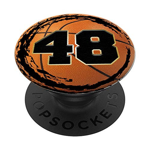 Basketball Custom Jersey Number 48 forty eight player PopSockets Grip and Stand for Phones and Tablets Basketball Custom Jersey Number 48 forty eight player PopSockets Grip and Stand for Phones and Tablets