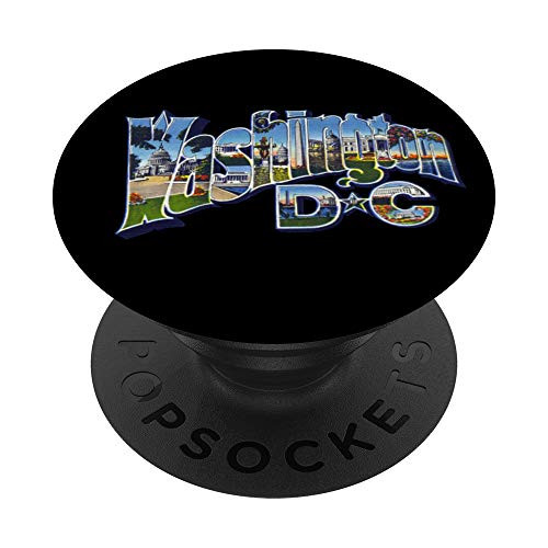 Washington DC USA Capital Retro Vintage PopSockets Grip and Stand for Phones and Tablets Washington DC USA Capital Retro Vintage PopSockets Grip and Stand for Phones and Tablets