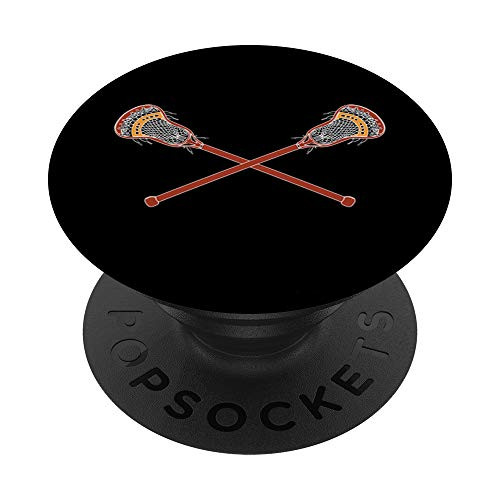Lacrosse PopSocket with Lacrosse Stick or Crosse PopSockets PopGrip Swappable Grip for Phones   Tablets