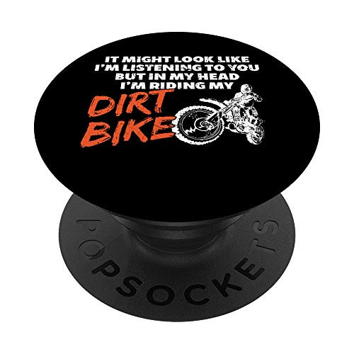 In My Head Im Riding My Dirt Bike Riding Motocross Gift PopSockets Grip and Stand for Phones and Tablets In My Head Im Riding My Dirt Bike Riding Motocross Gift PopSockets Grip and Stand for Phones and Tablets