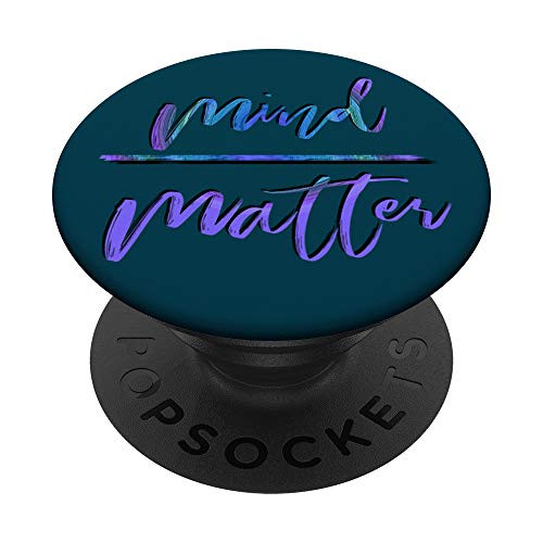 Inspiring Gym Message Mind Over Matter PopSockets Grip and Stand for Phones and Tablets