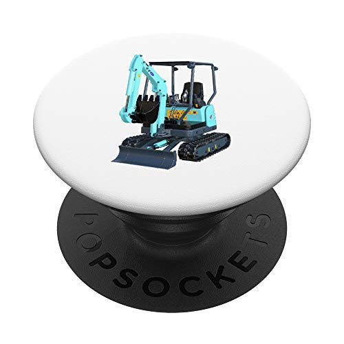 Excavator Operator Mini Digger Construction Worker Gift PopSockets PopGrip Swappable Grip for Phones   Tablets