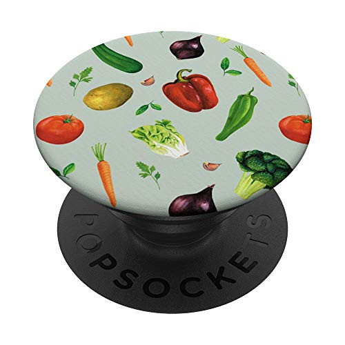 Assorted Vegetable- Gift for Vegetarians PopSockets Grip and Stand for Phones and Tablets Assorted Vegetable- Gift for Vegetarians PopSockets Grip and Stand for Phones and Tablets