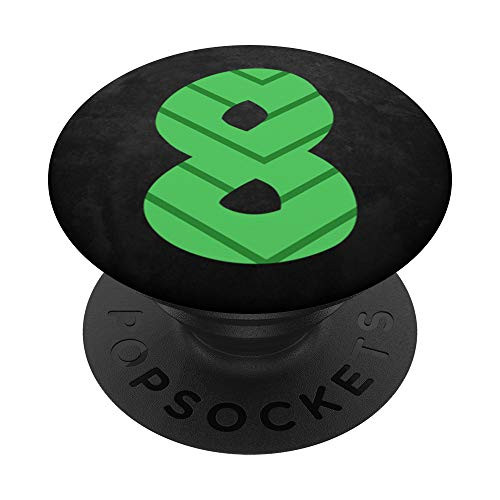 Number 8 Birthday Gift Eight PopSockets Grip and Stand for Phones and Tablets