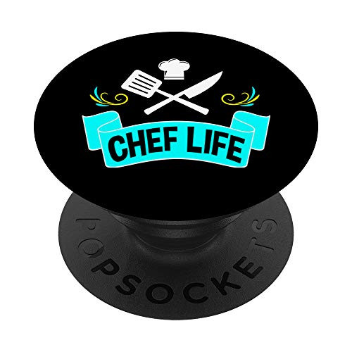 Chef Life Gifts Cook Cooking for Men Women PopSockets Grip and Stand for Phones and Tablets