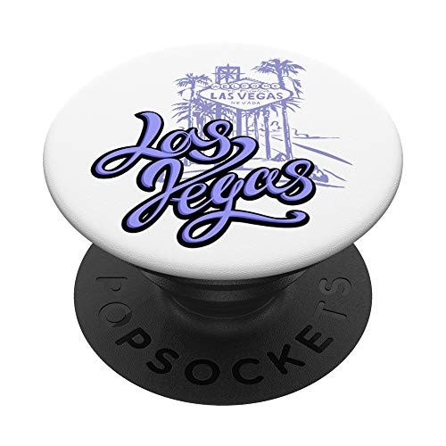 Las Vegas Nevada City Skyline Welcome Sign View Fun Gift PopSockets PopGrip Swappable Grip for Phones   Tablets