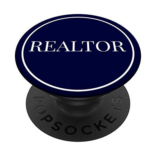Realtor Navy Neutral Color Elegant For Men or Women PopSockets PopGrip Swappable Grip for Phones   Tablets