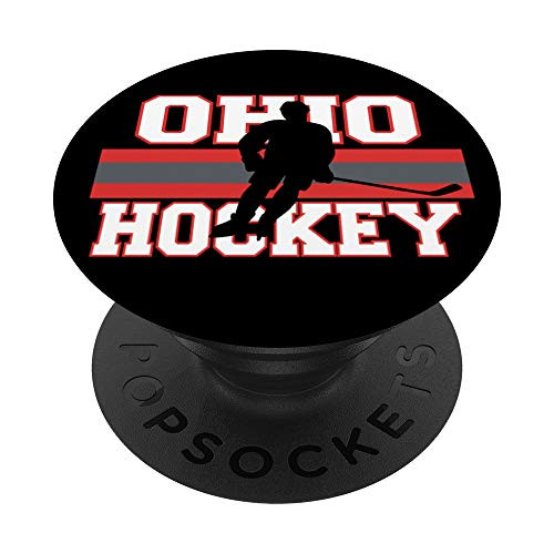State of Ohio Ice Hockey Player Gear Sports Coach Team Gift PopSockets Grip and Stand for Phones and Tablets State of Ohio Ice Hockey Player Gear Sports Coach Team Gift PopSockets Grip and Stand for Phones and Tablets