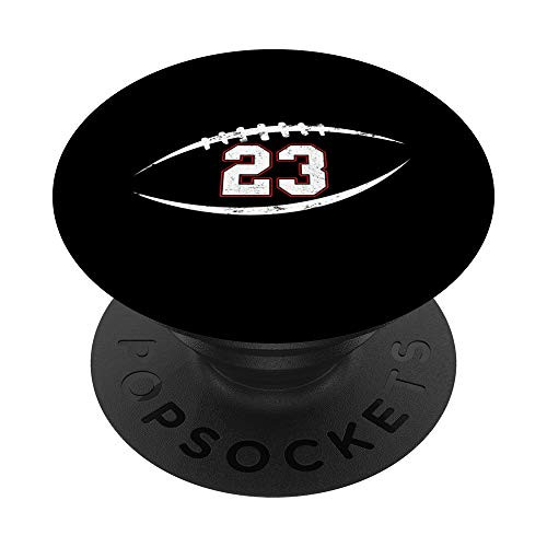 23 Number Vintage Football Player 23 Lucky Number Birthday PopSockets Grip and Stand for Phones and Tablets