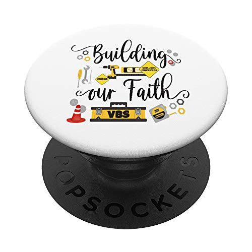 Concrete Cranes VBS Construction Tools Building Faith 2020 PopSockets PopGrip Swappable Grip for Phones   Tablets