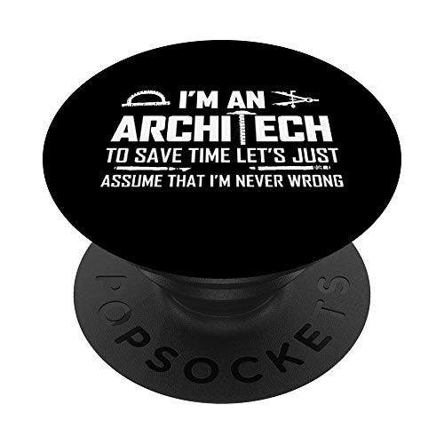 Architecture Funny Architect Gift Engineer Construction PopSockets Grip and Stand for Phones and Tablets