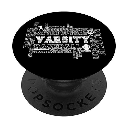 Varsity Baseball Number 36 Jersey Under Garment Thirty Six PopSockets Grip and Stand for Phones and Tablets