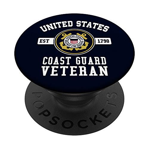 Proud Coast Guard Veteran PopSockets PopGrip Swappable Grip for Phones   Tablets