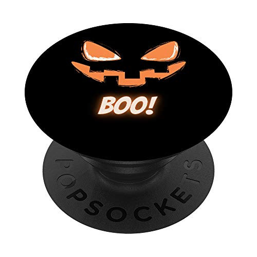 Jack O Lantern Pumpkin Head Halloween Boo PopSockets Grip and Stand for Phones and Tablets