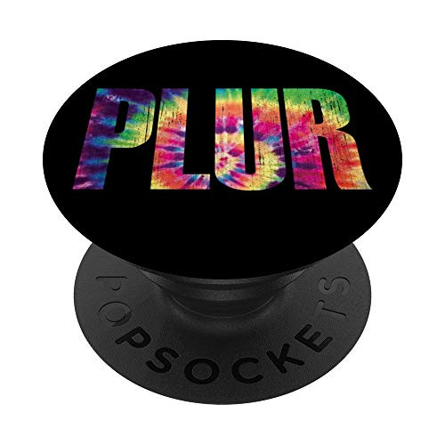Peace Love Unity Respect PLUR Rave EDM Music Festival PopSockets PopGrip Swappable Grip for Phones   Tablets