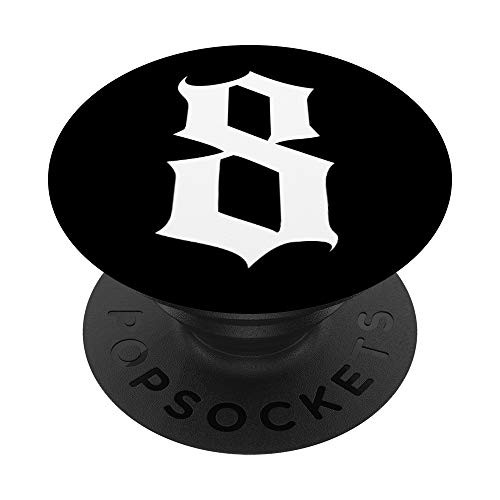 Old English Number 8 or Eight PopSockets Grip and Stand for Phones and Tablets