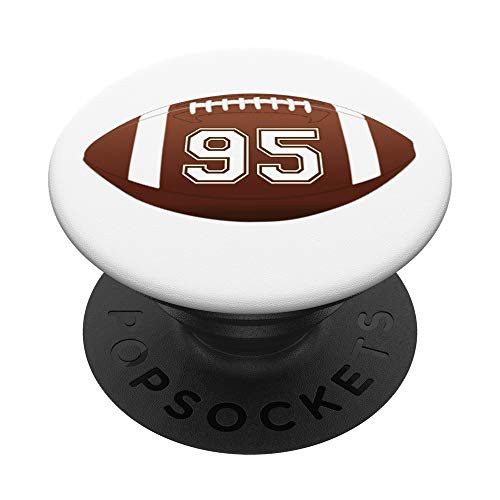 Football Player Jersey Number 95 PopSockets Grip and Stand for Phones and Tablets