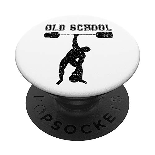 Old School Weightlifting PopSockets Grip and Stand for Phones and Tablets