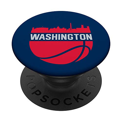 Vintage Washington DC Cityscape Basketball Retro PopSockets Grip and Stand for Phones and Tablets