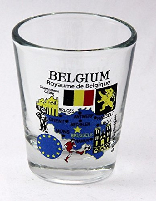 Belgium EU Series Landmarks and Icons Shot Glass