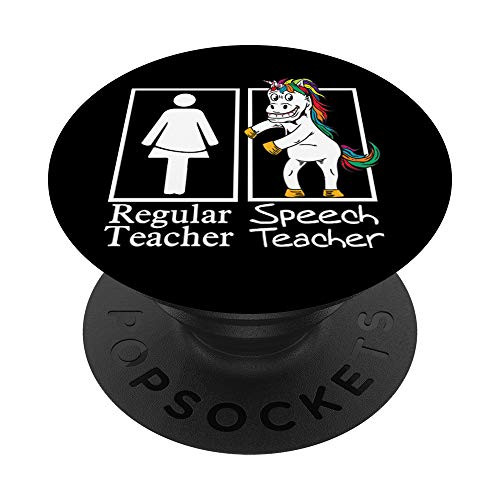 Speech Teacher Regular Unicorn Specialist Team Gifts PopSockets Grip and Stand for Phones and Tablets