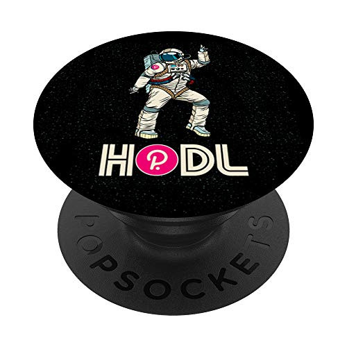 Cryptocurrency Talk DOT - Fun HODL Polkadot Disco Moon Gear PopSockets Grip and Stand for Phones and Tablets