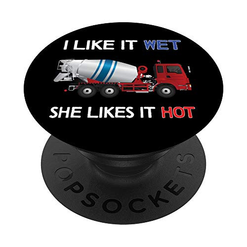 Concrete Truck Mixer Cement Construction Mixer Contractor PopSockets Grip and Stand for Phones and Tablets