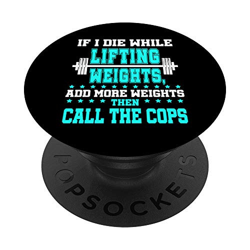 Funny Weight Lifter Lifting Body Building Call Cops Gag Gift PopSockets PopGrip Swappable Grip for Phones Tablets Funny Weight Lifter Lifting Body Building Call Cops Gag Gift PopSockets PopGrip Swappable Grip for Phones Tablets