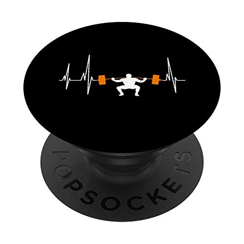 Barbell Weightlifting Heartbeat Bodybuilding Cool Funny Gym PopSockets Grip and Stand for Phones and Tablets Barbell Weightlifting Heartbeat Bodybuilding Cool Funny Gym PopSockets Grip and Stand for Phones and Tablets