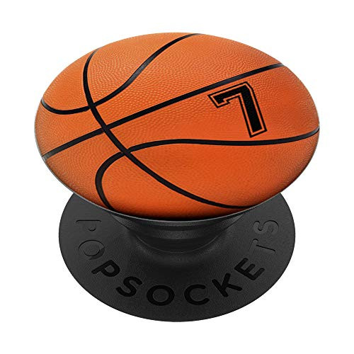 Basketball Gift Number 7 for Boys and Girls PopSockets PopGrip Swappable Grip for Phones Tablets Basketball Gift Number 7 for Boys and Girls PopSockets PopGrip Swappable Grip for Phones Tablets