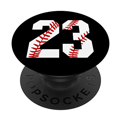 23 Baseball Birthday Twenty-Three Number 23 Jersey PopSockets Grip and Stand for Phones and Tablets 23 Baseball Birthday Twenty-Three Number 23 Jersey PopSockets Grip and Stand for Phones and Tablets