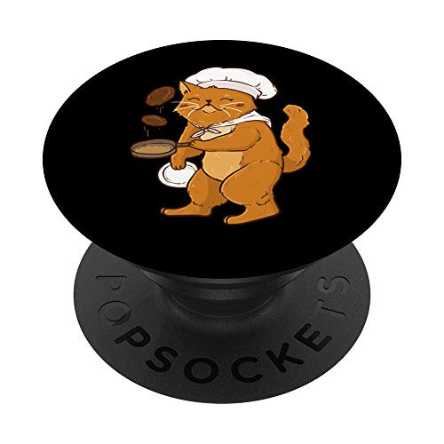 Cat Lover Cat Chef Love Cats Love To Cook PopSockets Grip and Stand for Phones and Tablets