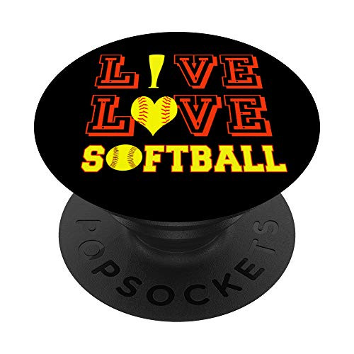 Live Love Softball Quote Gifts Teen Girl Team Gear Stuff PopSockets Grip and Stand for Phones and Tablets Live Love Softball Quote Gifts Teen Girl Team Gear Stuff PopSockets Grip and Stand for Phones and Tablets