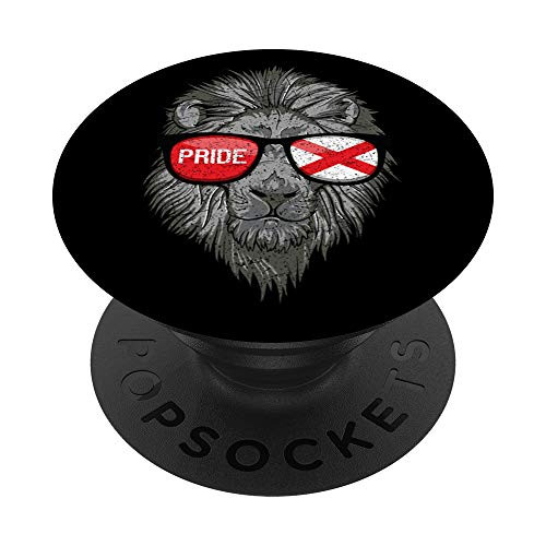 Lion Head Pride Alabama Flag PopSockets Grip and Stand for Phones and Tablets Lion Head Pride Alabama Flag PopSockets Grip and Stand for Phones and Tablets