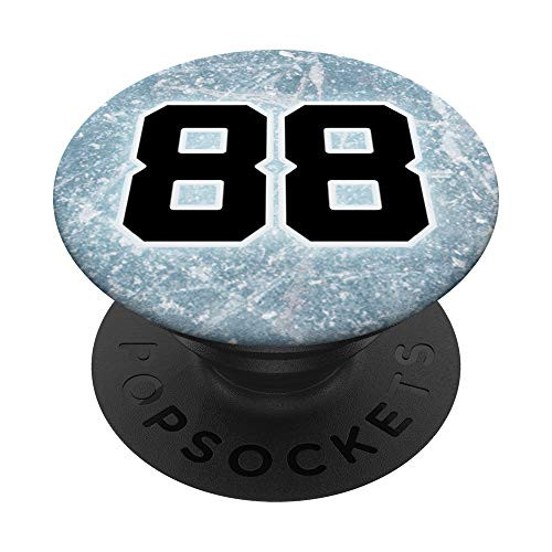 Ice Hockey Number 88 Design Sports Player on Rink - Hockey PopSockets PopGrip Swappable Grip for Phones Tablets Ice Hockey Number 88 Design Sports Player on Rink - Hockey PopSockets PopGrip Swappable Grip for Phones Tablets