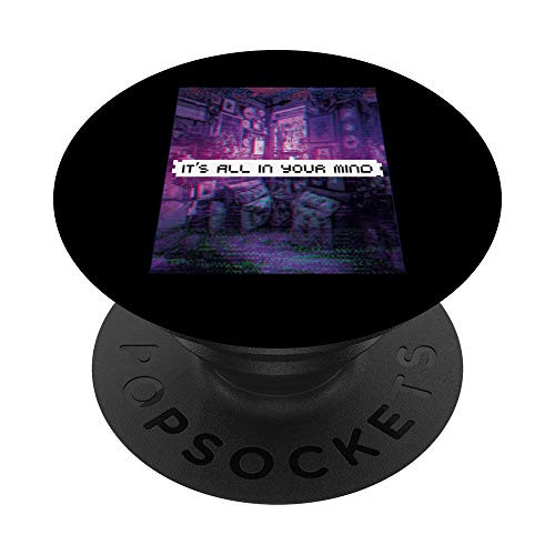 Vaporwave Synthwave Apartment Your Mind PopSockets Grip and Stand for Phones and Tablets