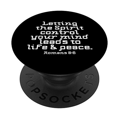 Romans 86 Letting the Spirit Control Your Mind Bible Verse PopSockets Grip and Stand for Phones and Tablets